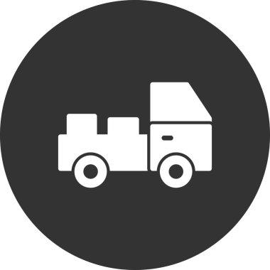 Kamyon. Web simgesi basit illüstrasyon