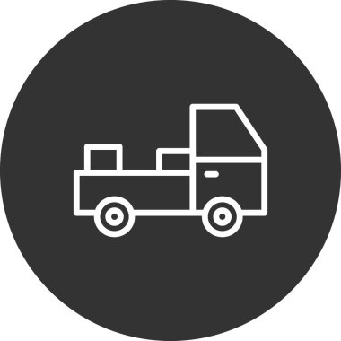 Kamyon. Web simgesi basit illüstrasyon