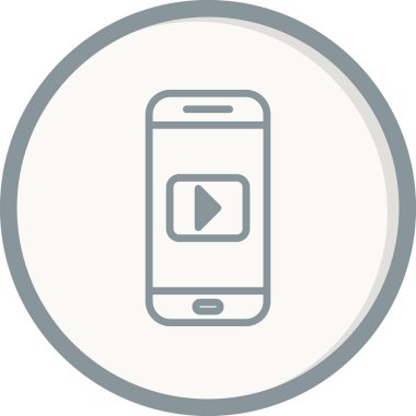 akıllı telefon simgesi vektör illüstrasyonu