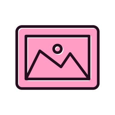 fotoğraf galerisi vektör illüstrasyonu