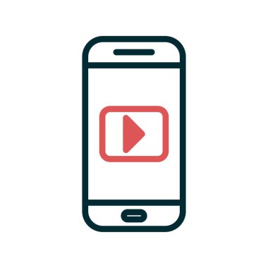 akıllı telefon simgesi vektör illüstrasyonu