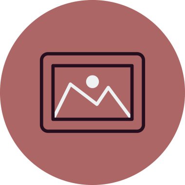 fotoğraf galerisi vektör illüstrasyonu