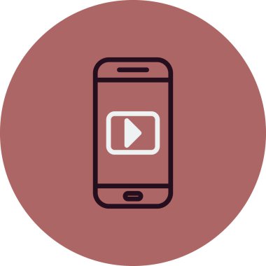 akıllı telefon simgesi vektör illüstrasyonu