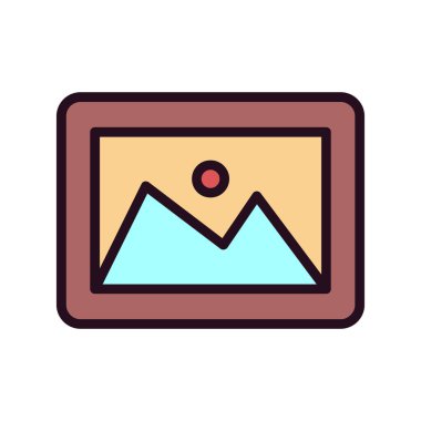 fotoğraf galerisi vektör illüstrasyonu