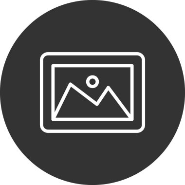 fotoğraf galerisi vektör illüstrasyonu