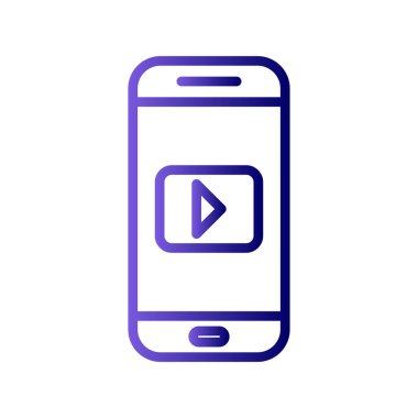 akıllı telefon simgesi vektör illüstrasyonu