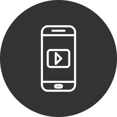 akıllı telefon simgesi vektör illüstrasyonu