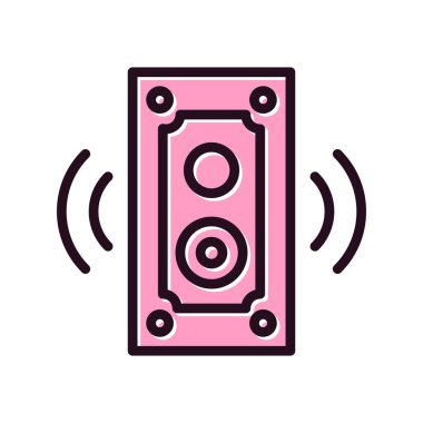 hoparlör vektör simgesi modern basit illüstrasyon 