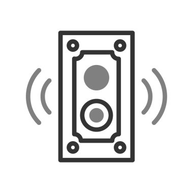 hoparlör vektör simgesi modern basit illüstrasyon 