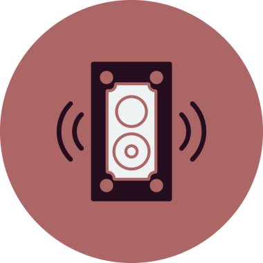 hoparlör vektör simgesi modern basit illüstrasyon 