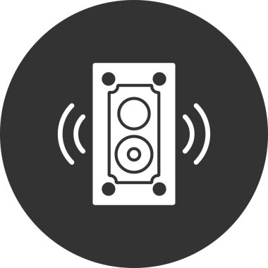 hoparlör vektör simgesi modern basit illüstrasyon 