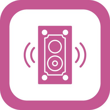 hoparlör vektör simgesi modern basit illüstrasyon 