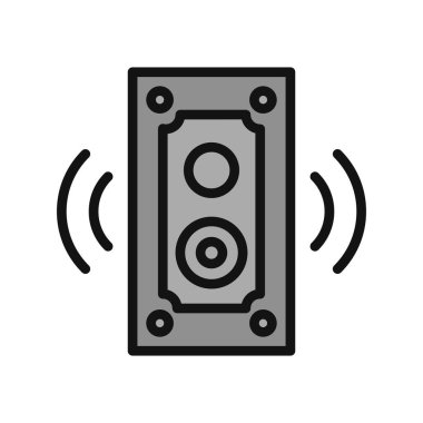 hoparlör vektör simgesi modern basit illüstrasyon 