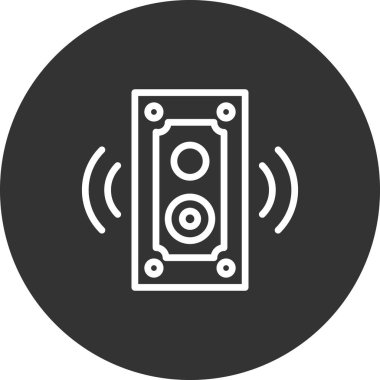 hoparlör vektör simgesi modern basit illüstrasyon 