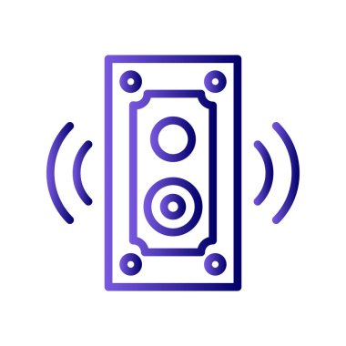 hoparlör vektör simgesi modern basit illüstrasyon 