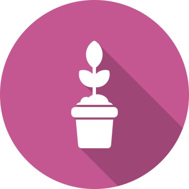 saksı ikonu. Web için kaktüs bitki vektör simgelerinin basit çizimi