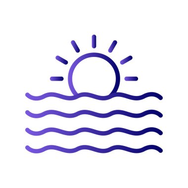 Güneş Simgesi Vektör illüstrasyonu