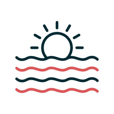 Güneş Simgesi Vektör illüstrasyonu