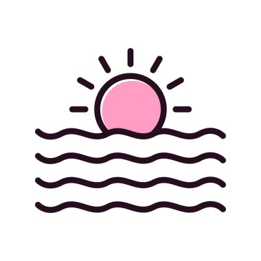 Güneş Simgesi Vektör illüstrasyonu