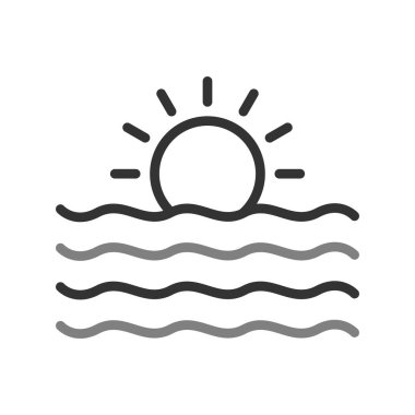 Güneş Simgesi Vektör illüstrasyonu