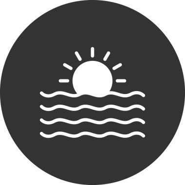 Vektör güneş simgesi illüstrasyonu