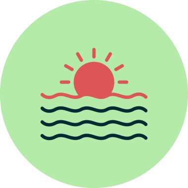 Güneş Simgesi Vektör illüstrasyonu