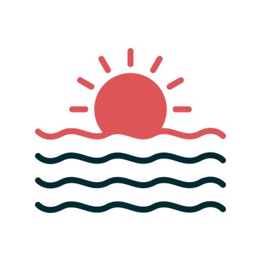 Güneş Simgesi Vektör illüstrasyonu