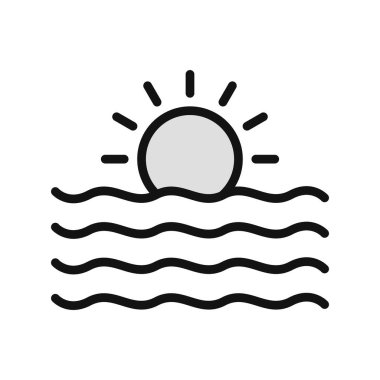 Güneş Simgesi Vektör illüstrasyonu