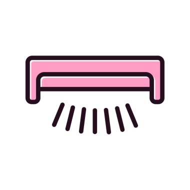 Ultraviyole simgenin vektör illüstrasyonu 