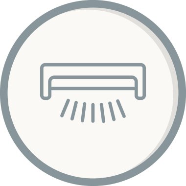 Ultraviyole basit simge, vektör illüstrasyonu