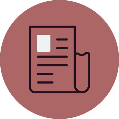 Alış irsaliyesi simge vektör çizim