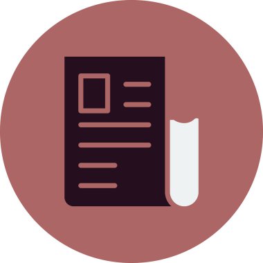 Alış irsaliyesi simge vektör çizim