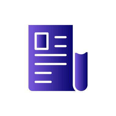 Alış irsaliyesi simge vektör çizim