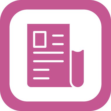 Alış irsaliyesi simge vektör çizim