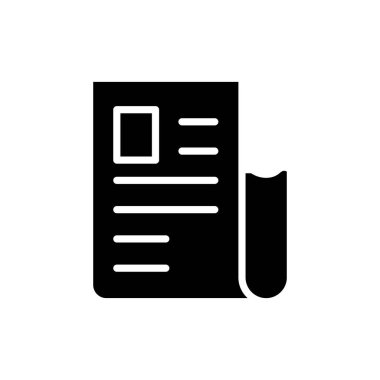 Alış irsaliyesi simge vektör çizim