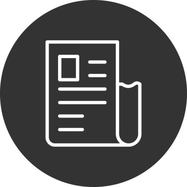 Alış irsaliyesi simge vektör çizim