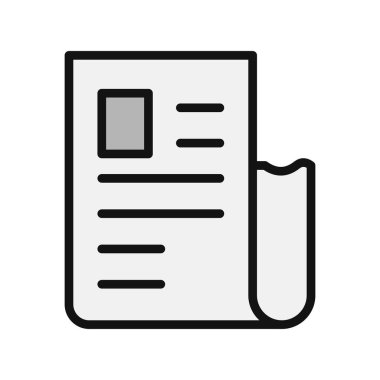 Alış irsaliyesi simge vektör çizim