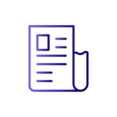 Alış irsaliyesi simge vektör çizim