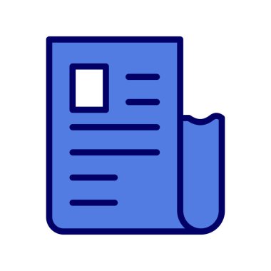 Alış irsaliyesi simge vektör çizim