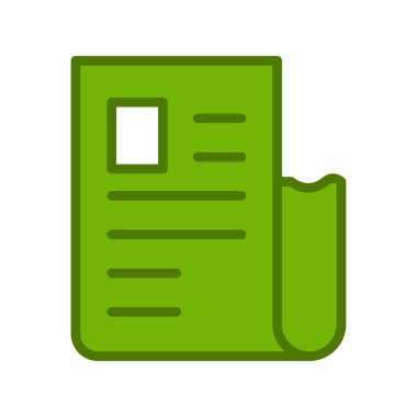 Alış irsaliyesi simge vektör çizim