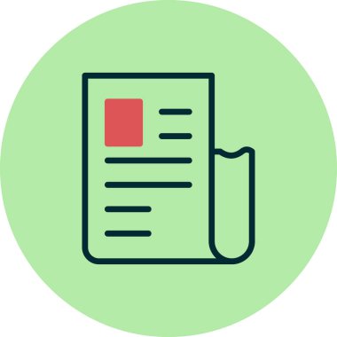 Alış irsaliyesi simge vektör çizim