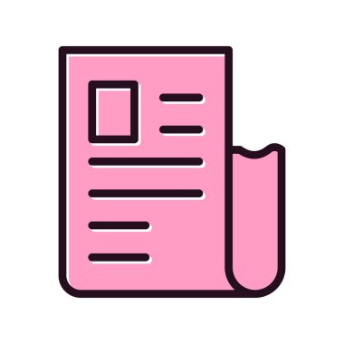 Alış irsaliyesi simge vektör çizim