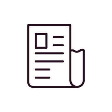 Alış irsaliyesi simge vektör çizim