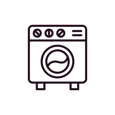 Washing Machine. web icon simple design