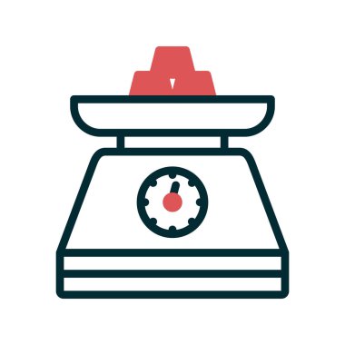 Modern ölçeklerin vektör illüstrasyonu