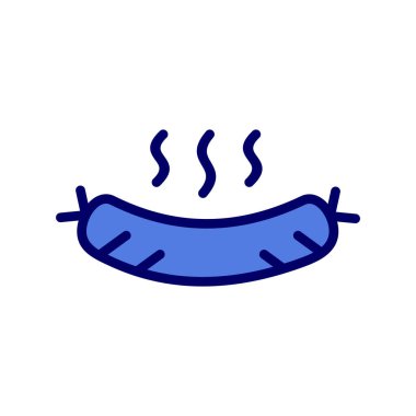 sosis simgesi vektör illüstrasyonu