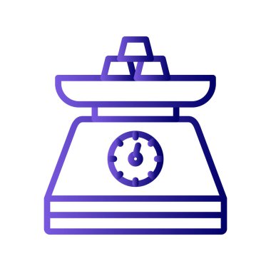 Modern ölçeklerin vektör illüstrasyonu