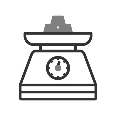 Modern ölçeklerin vektör illüstrasyonu