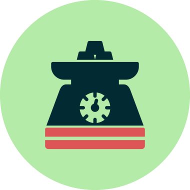 Modern ölçeklerin vektör illüstrasyonu