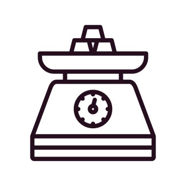 Modern ölçeklerin vektör illüstrasyonu